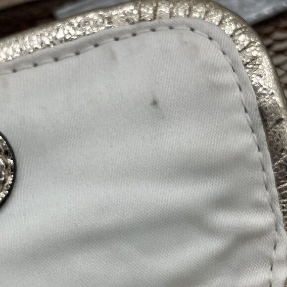 RARE Coach 15383 Poppy Gold Sequin Spotlight Satchel Purse Handbag READ - Picture 5 of 15